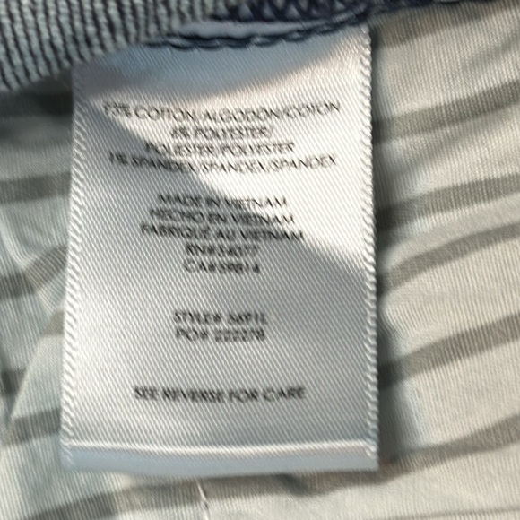 CAbi Wide Leg High Rise Trouser Jeans #5691 Deep Sea Dark Wash Size 12 Long - Picture 10 of 13